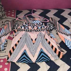 Cut out shoulder blouse